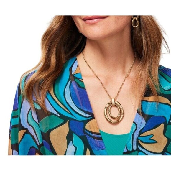 Chico's Jewelry - Chico's Gold Tone Adjustable Necklace Art to Wear NEW $49